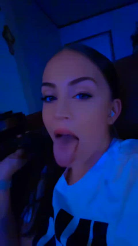 long tongue tongue tongue fetish clip