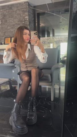 brunette stockings turkish clip