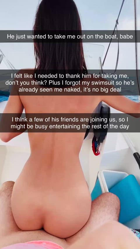 His boat - his slut