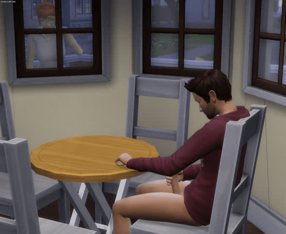 3d animation glasses kitchen male masturbation neighbor redhead voyeur clip