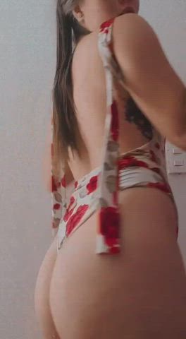 Ass Blonde Long Hair Tattoo Webcam clip