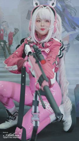 asian babe bunny cosplay cute japanese korean model clip