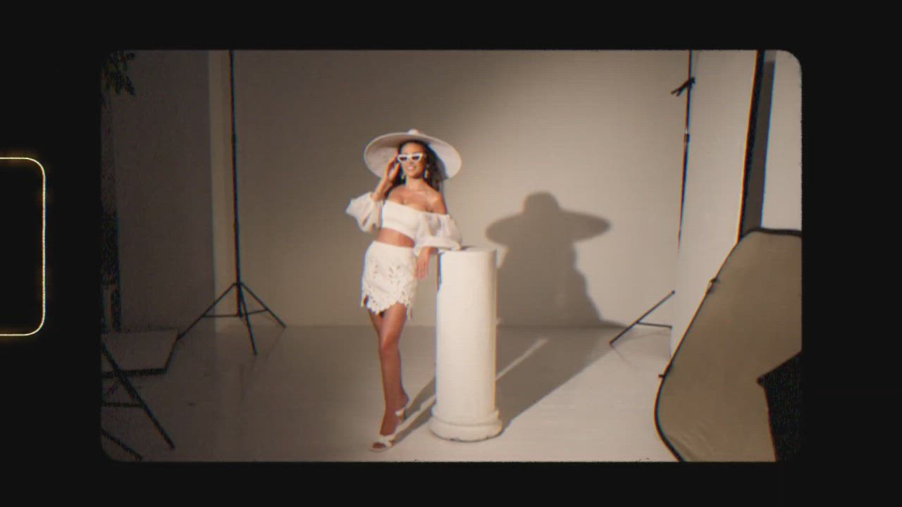 British Brunette Model clip