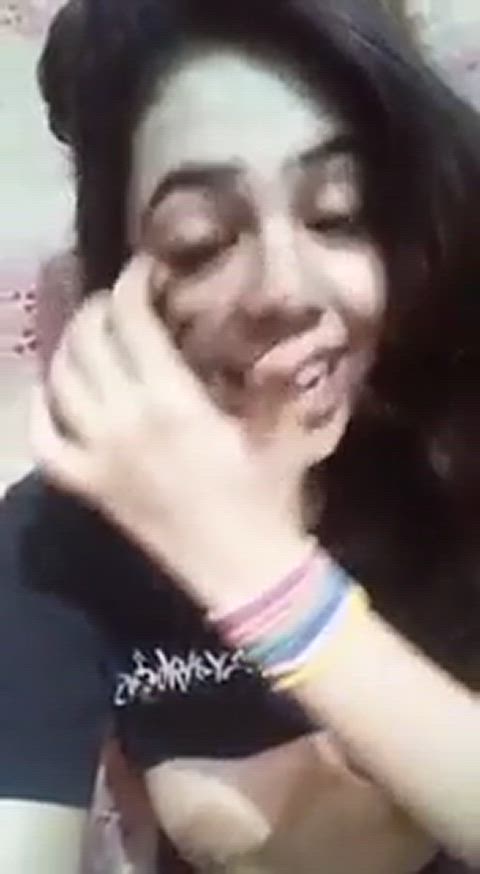 cute desi hindi nipples selfie smile clip
