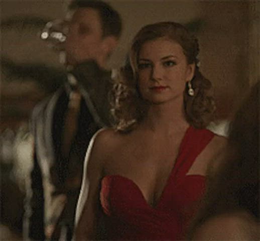 blonde cleavage sexy clip