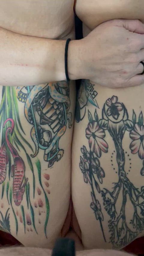 amateur ass creampie cum milf nsfw pussy tattoo clip