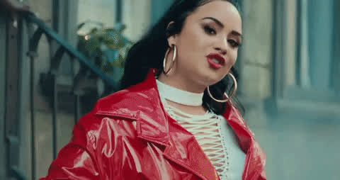 Celebrity Demi Lovato Latex clip