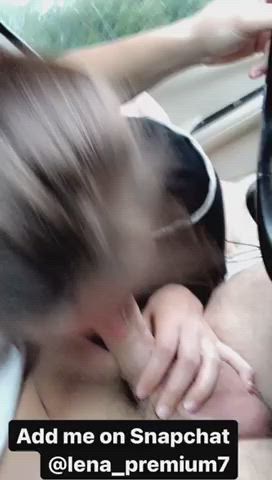 Sucking dick in the car