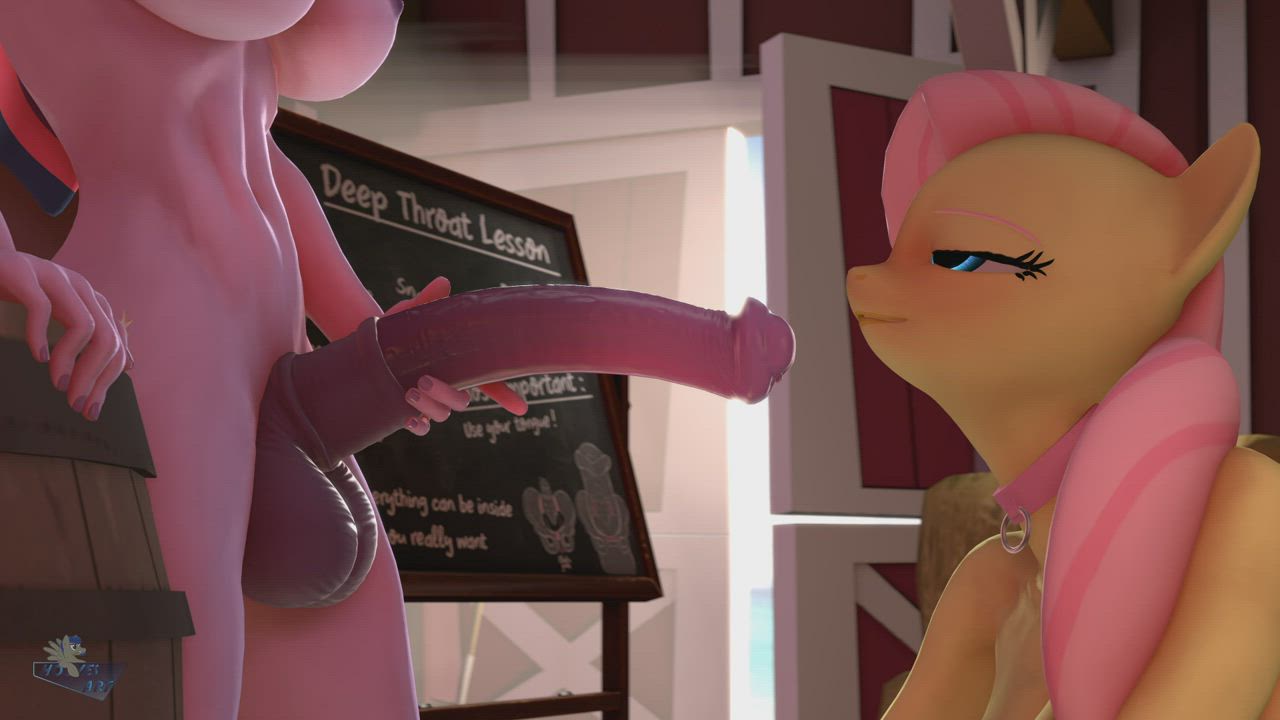 Animation Big Dick Blowjob Deepthroat Farm Monster Cock Parody clip