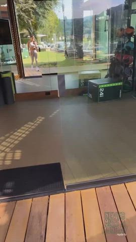 eva longoria spandex workout clip