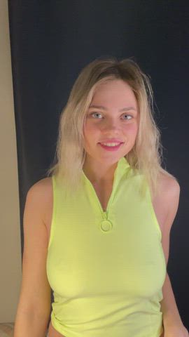 Blonde Natural Tits Tits clip