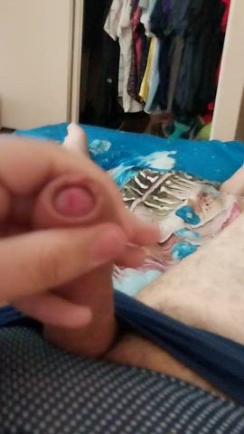 cumshot girl dick panties trans uncircumcised clip