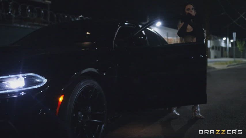 Angela and night street