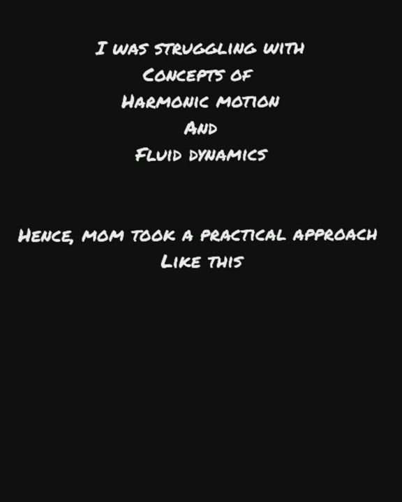 Mom teaching physics