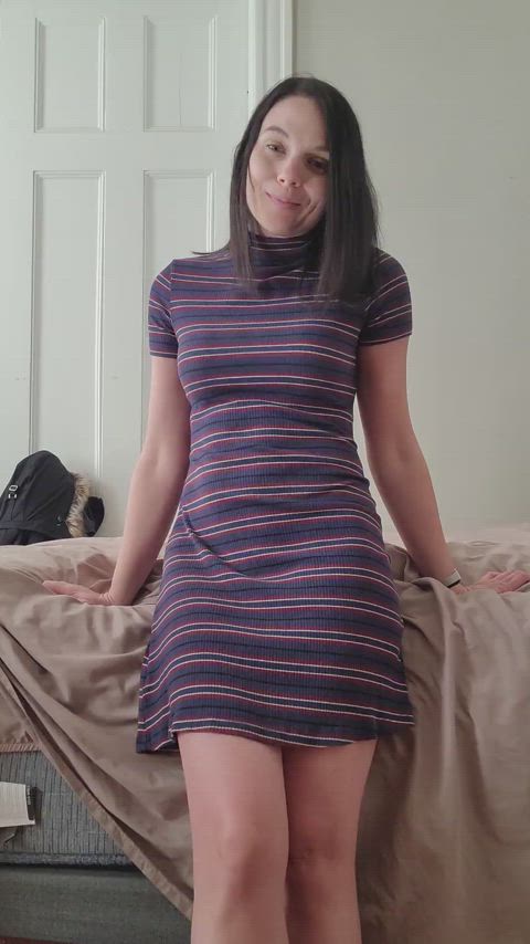 I never wear anything underneath this dress