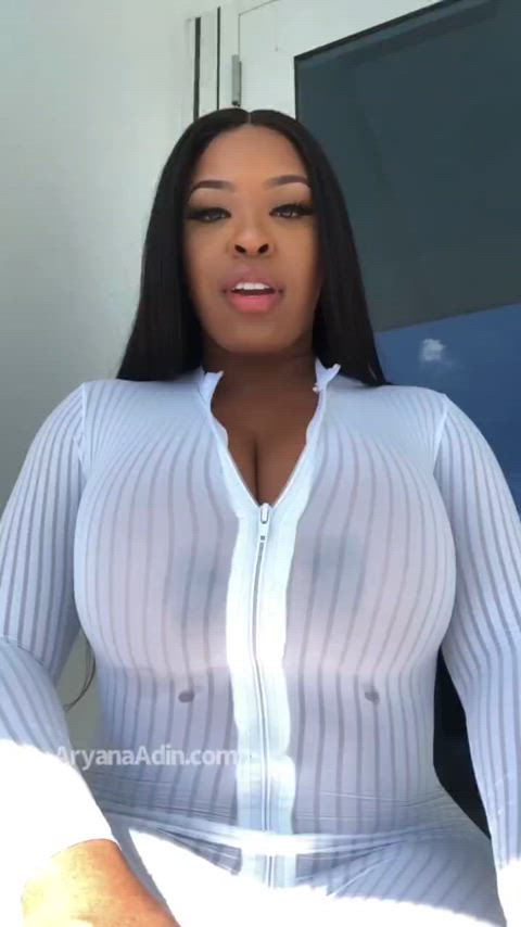 big tits ebony stripping clip
