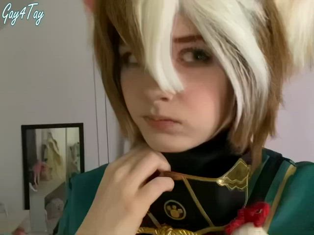 femboy femme feminization belly button teasing striptease cute clip