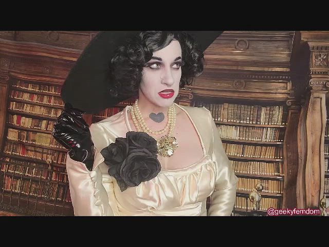 Big Tits Cosplay Femdom JOI Lady Dimitrescu ManyVids Parody Porn GIF by geekyfemdom