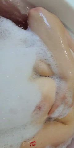 Bath time titty play π