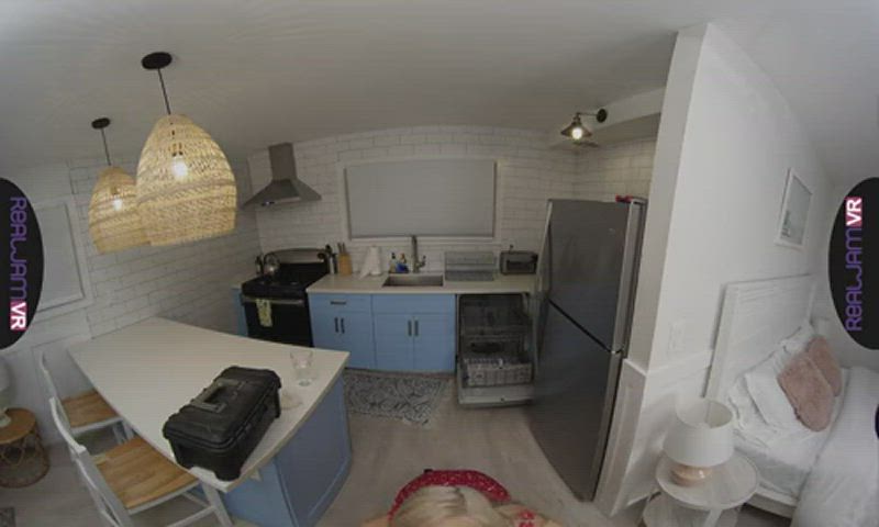 Blonde POV VR clip