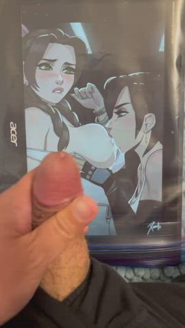 Boobs Cum Cum On Tits Tifa Lockhart Tribute clip