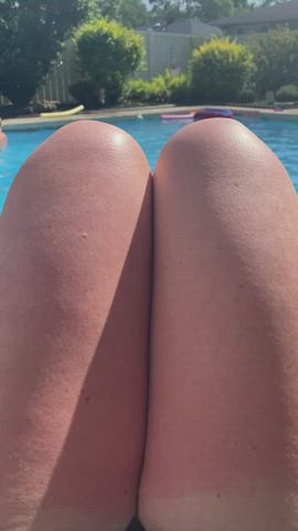 Evening out that tan….Cuck, no touching just yet. Eyes only.