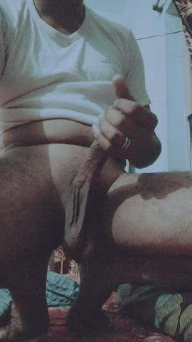 My hanging balls with my cock