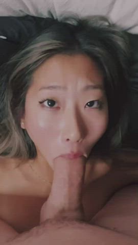 Asian teen can't take all that dick