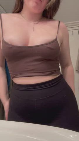 Strip tease from your gym girlfriend π