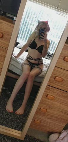 Blonde Lingerie Pretty clip