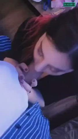 bwc blowjob deepthroat redhead clip