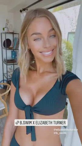 Big Tits Bikini Blonde Elizabeth Turner Model clip