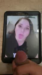 Cumming on Jewel's Sexy Tongue