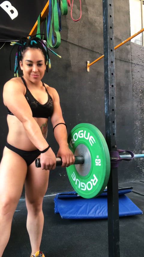 fit fitness muscles muscular girl onlyfans clip