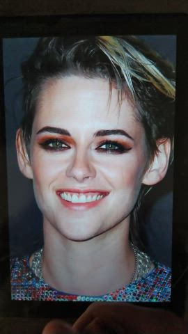 celebrity cum cumshot facial kristen stewart short hair tribute clip