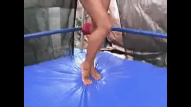 asian bikini brunette nicole oring wrestling clip