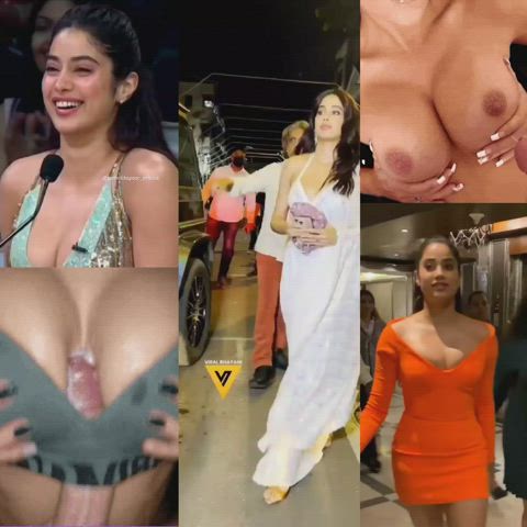 any one wanna cum on janhvi's boobs π¦π¦
