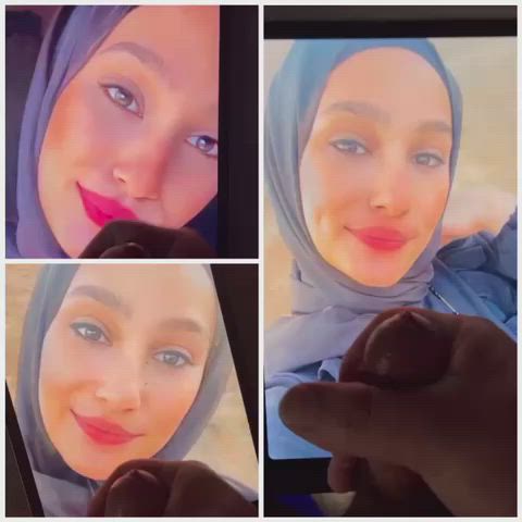 cum cumshot hijab jerk off masturbating muslim tribbing tribute clip