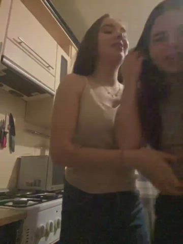 cute flashing teen clip