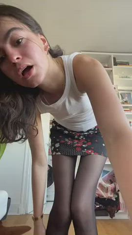 Girls Skinny Brunette clip