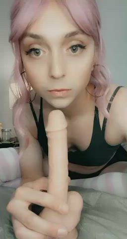 choking crossdressing deepthroat dildo exposed gagging sissy clip
