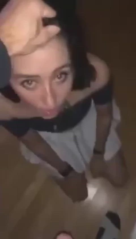 blowjob cute homemade smile white girl clip