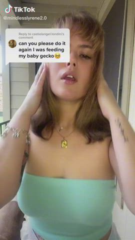 Cute Shorts Tattoo Tease Teen TikTok clip