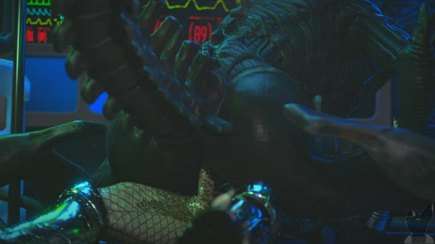 3d animation cartoon monster-sex clip