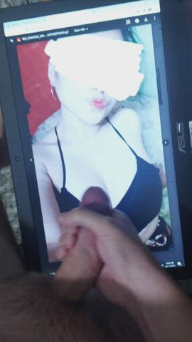 american cum cum on tits cumshot male masturbation masturbating teen tits clip