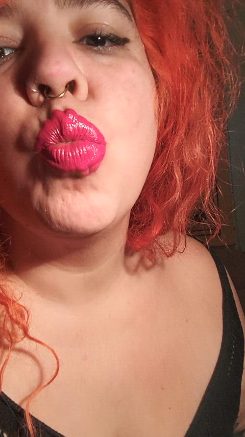 kiss kissing lipstick lipstick fetish clip