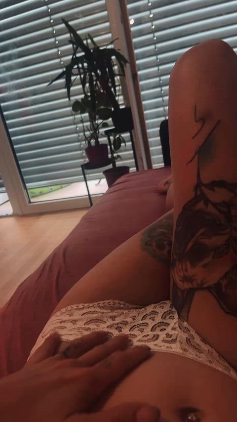 Me & my pierced pussy or morning coffee?