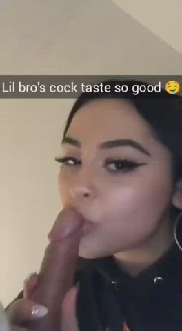 bareback blowjob cock cum cute homemade pretty clip