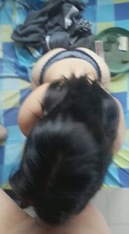 Amateur Couple Latina Submissive Sucking clip