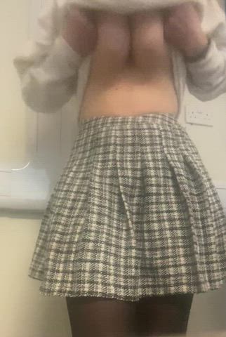 Big Tits Boobs Bouncing Tits Coworker OnlyFans Skirt Tits clip
